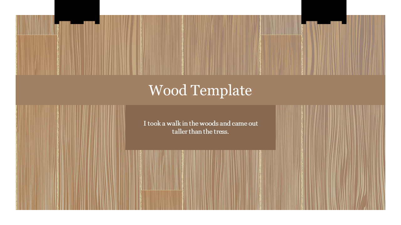 Free - Plain Wood Template PowerPoint Presentation Design
